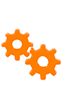 orange gear icon
